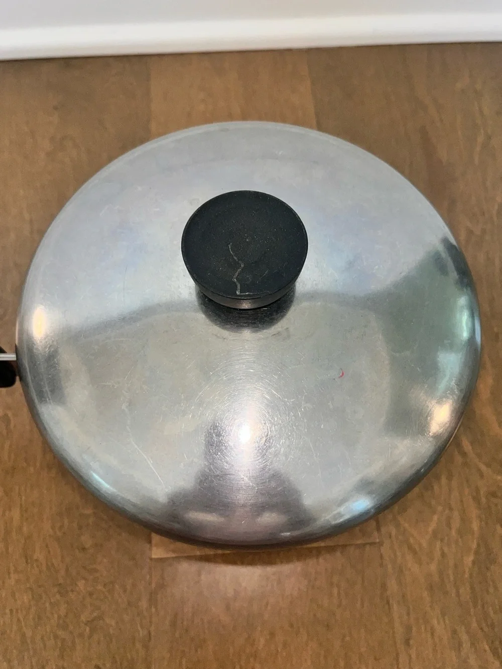 Vintage Revere Ware 3 Quart Stainless Steel / Copper Bottom Pot W/ Lid: Z